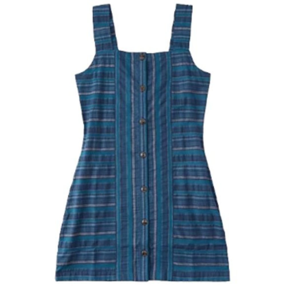 Roxy Blue Striped Mini Dress